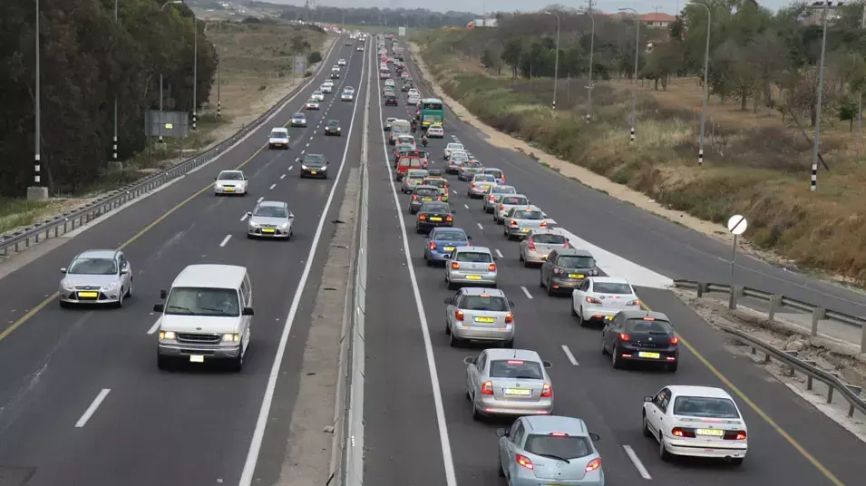 עומסי תנועה בכביש החוף לאחר הפסח