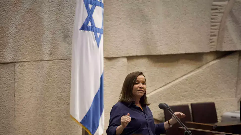 שלי יחימוביץ' במליאת הכנסת, אפריל 2013