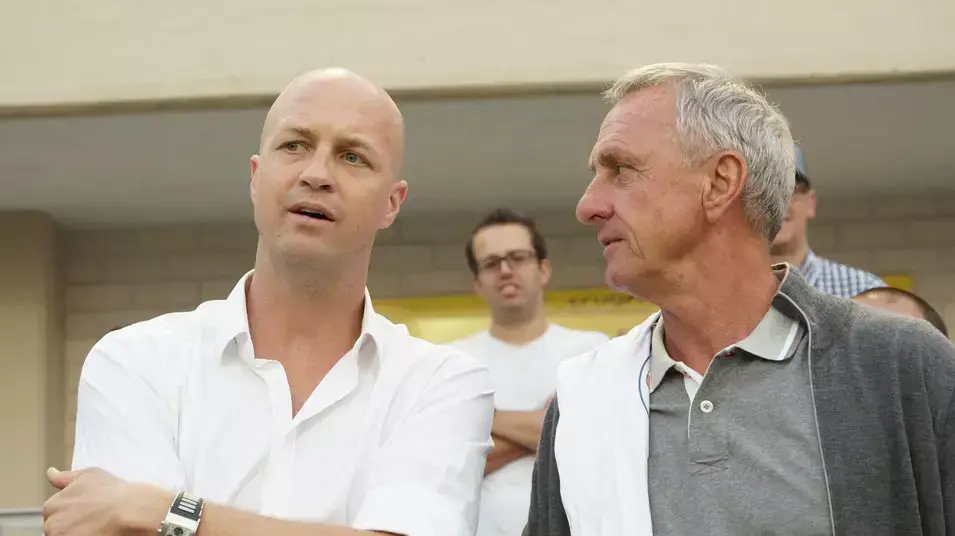 יוהאן קרויף עם ג'ורדי קרויף יוהאן קרויף עם ג'ורדי קרויף