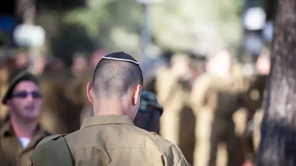 טקס השבעה של הנח"ל החרדי בגבעת התחמושת, מאי 2013