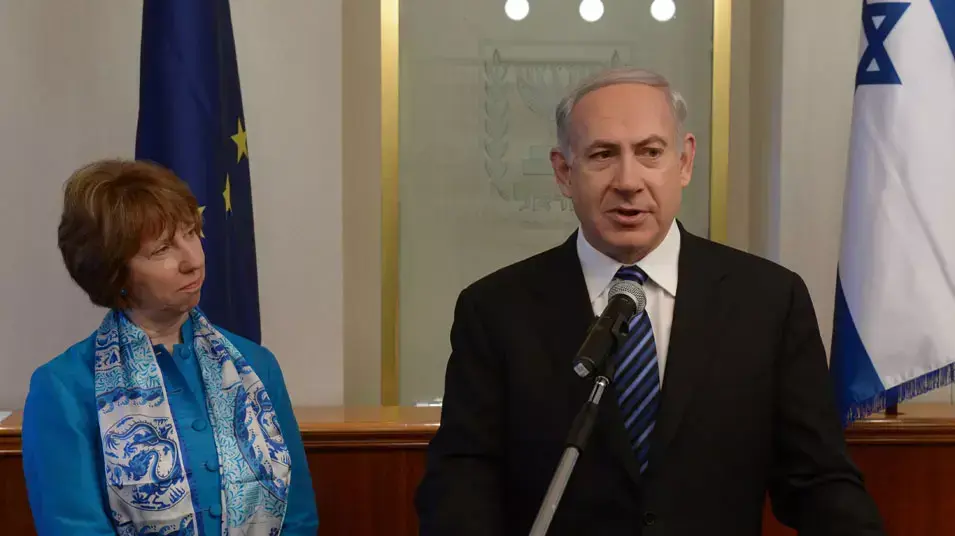פגישת ראש הממשלה בנימין נתניהו עם נציבת החוץ של האיחוד האירופי קתרין אשתון. יוני 2013