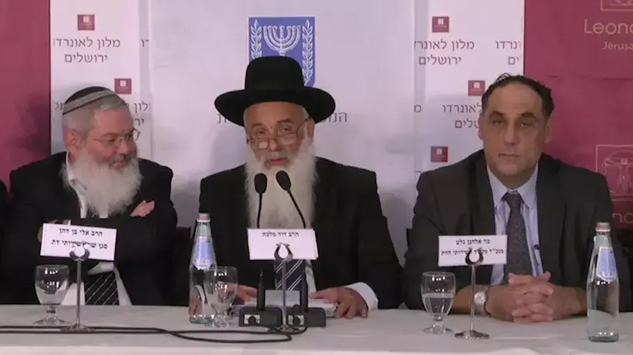 הרבנים הראשיים הנבחרים - יצחק יוסף ודוד לאו