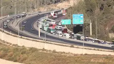 הפקקים בכביש 1 בכניסה לירושלים