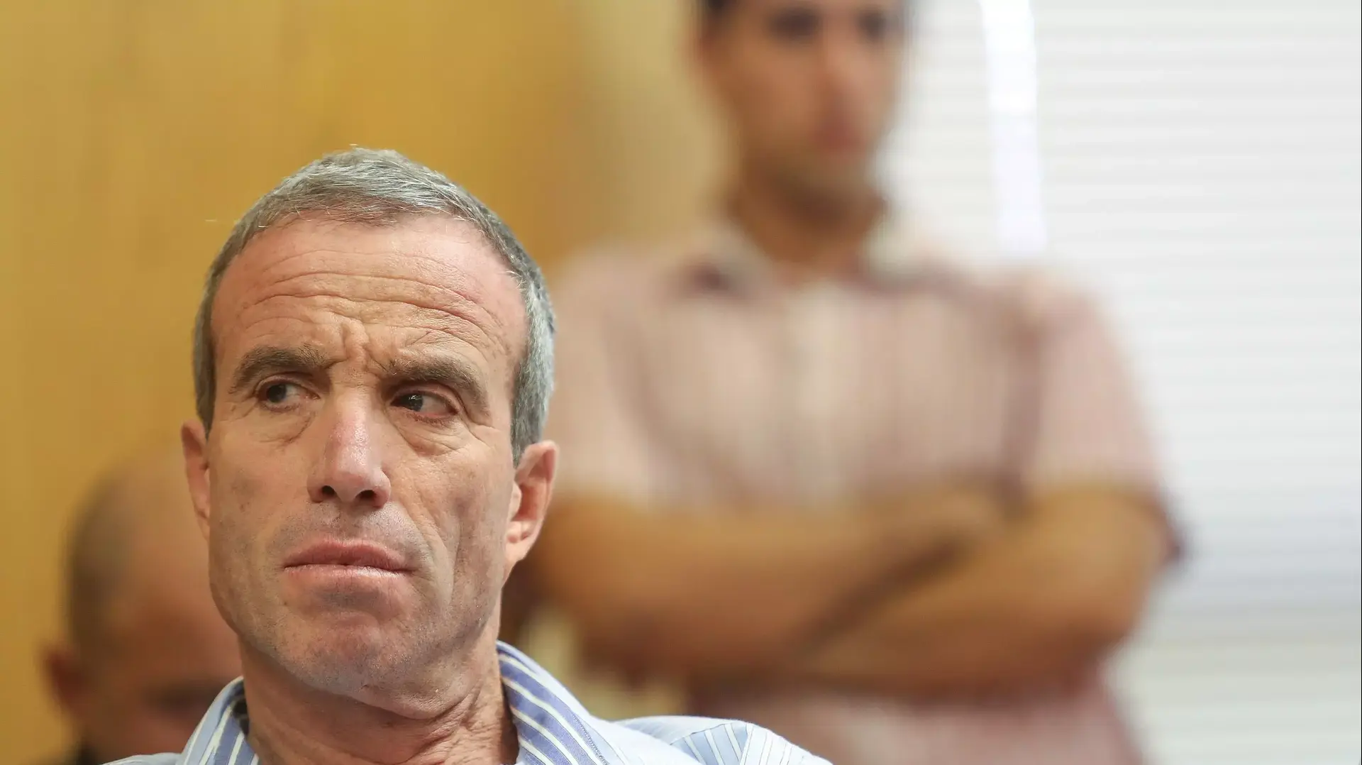 ח"כ אלעזר שטרן בישיבת סיעה של התנועה, אוקטובר 2013