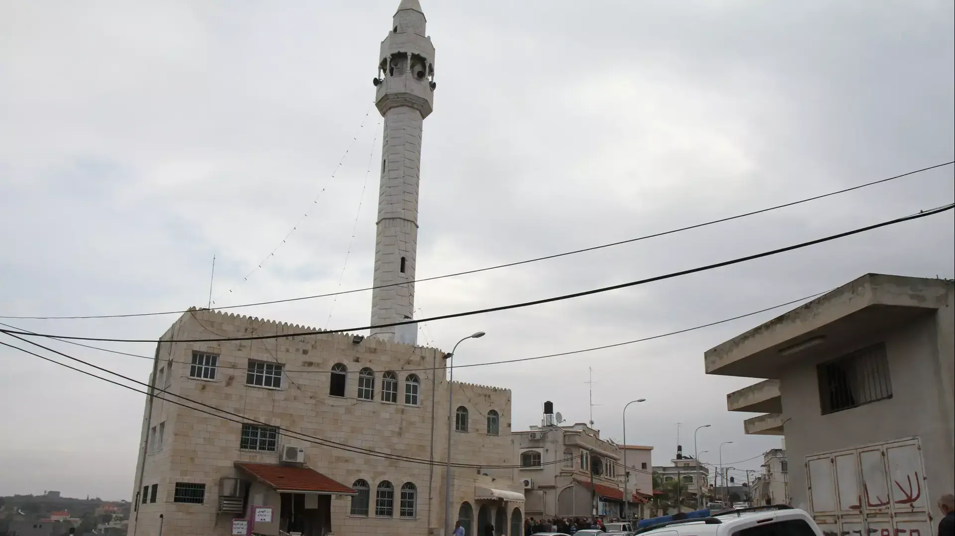 המסגד בבאקה אל-גרבייה עליו נמצאו כתובות מפעולת תג מחיר. דצמבר 2013