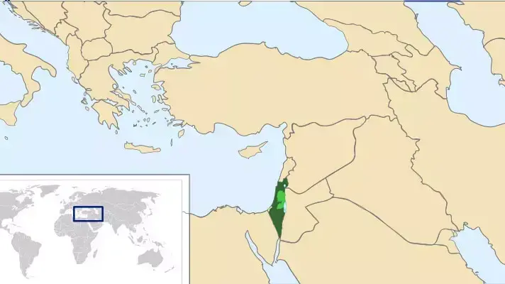 מפת המזרח התיכון