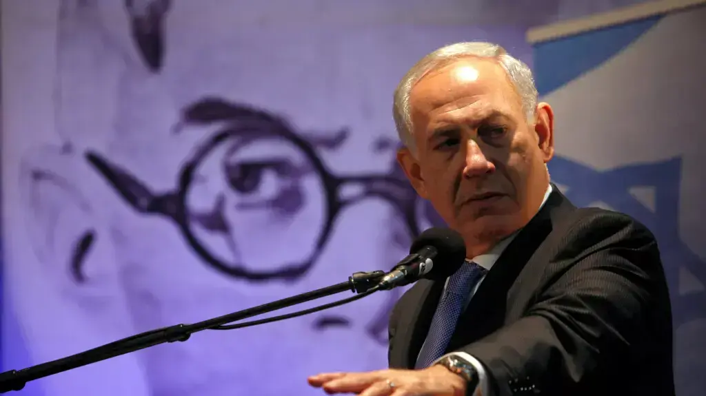 בנימין נתניהו בוועידת הליכוד. גני התערוכה, תל אביב. דצמבר 2013