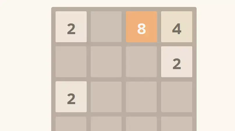 שלבים במשחק הרשת 2048