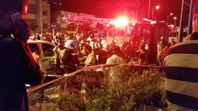 פיצוץ גז בבניין מגורים במזרח ירושלים, 25 במאי 2014.