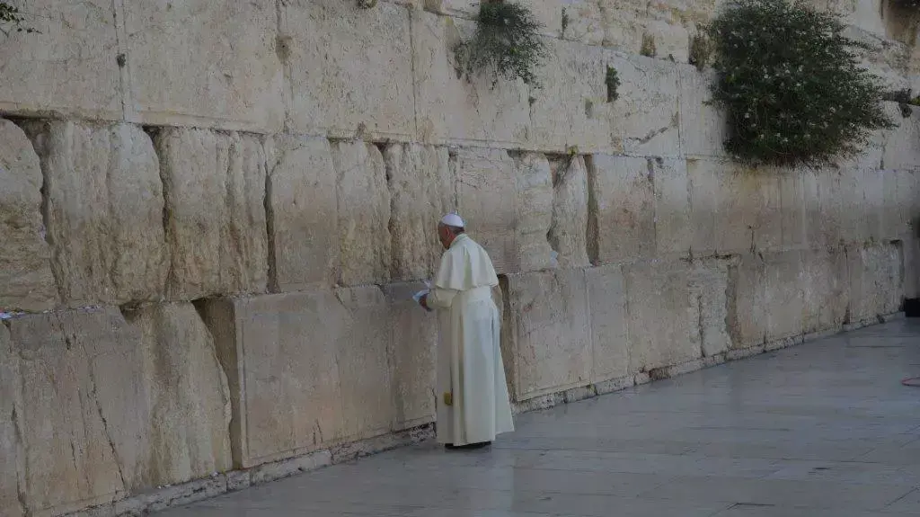 ביקור האפיפיור פרנציסקוק בכותל המערבי, מאי 2014