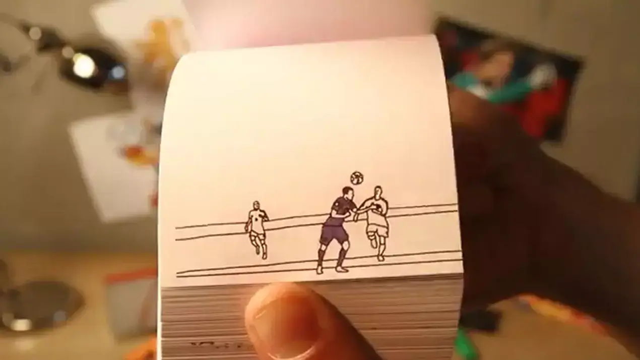 הגול של רובין ואן פרסי באנימציית דפים