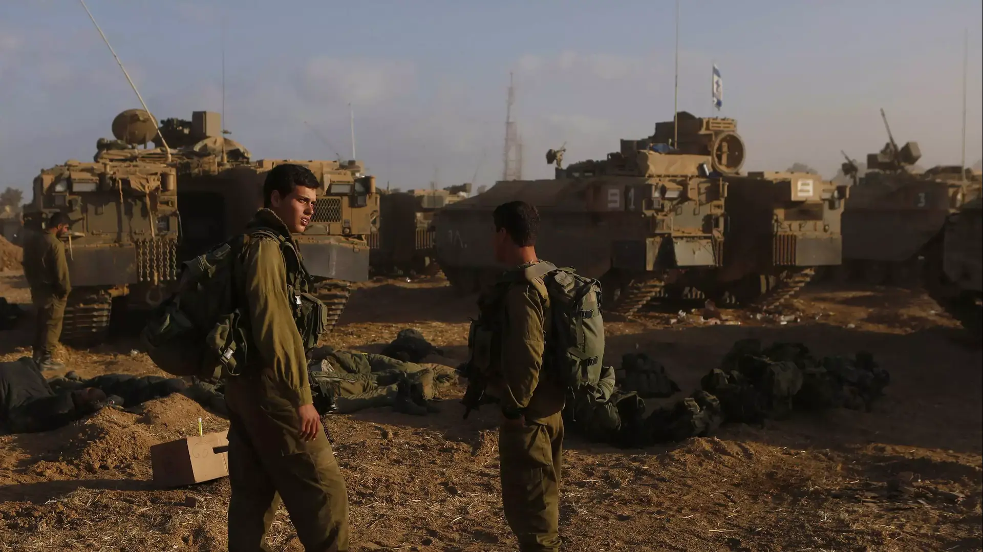 חיילי צה"ל בסמוך לרצועת עזה, 31 ביולי 2014