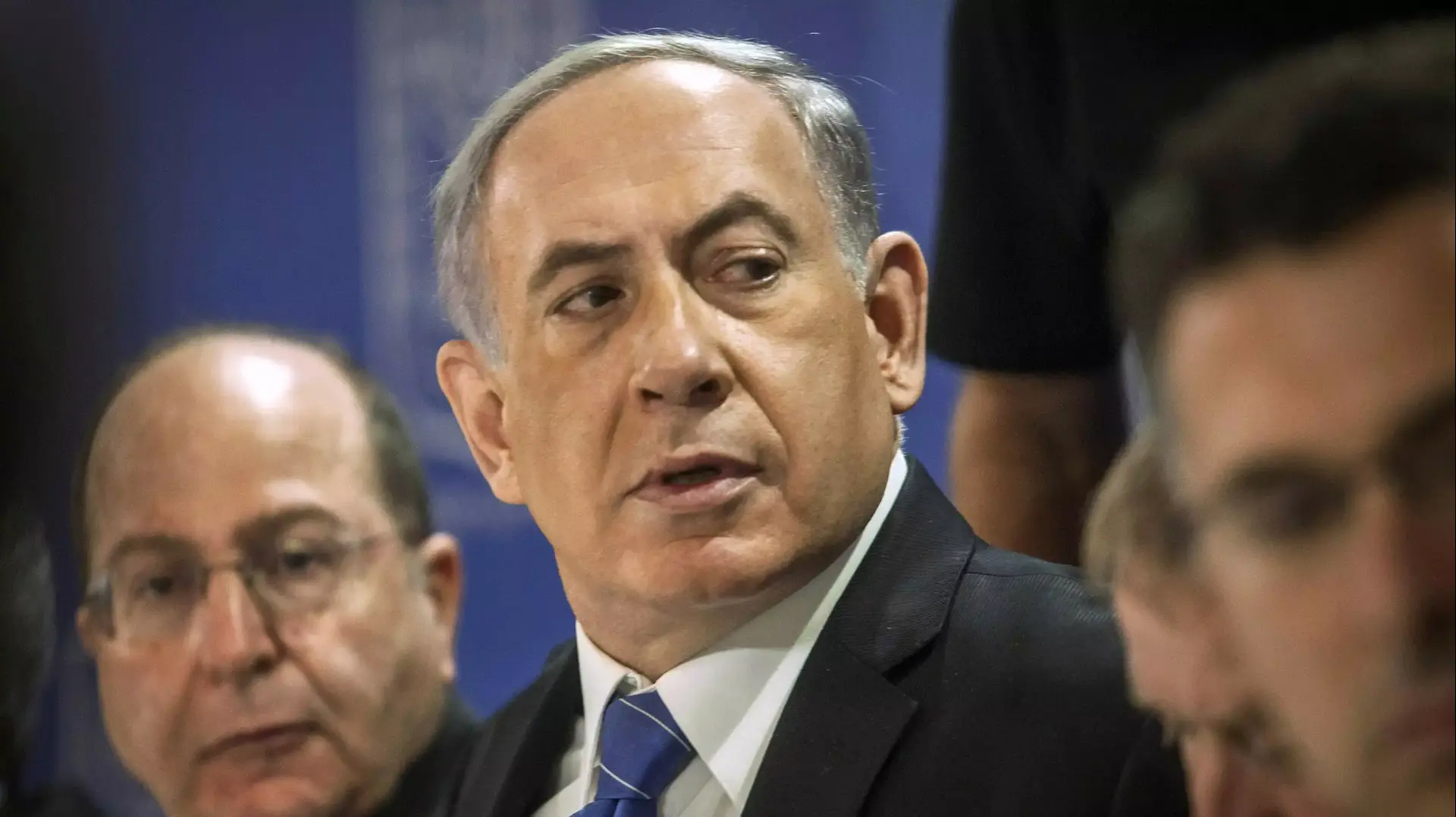 ראש הממשלה בנימין נתניהו ושר הביטחון משה יעלון בישיבת ממשלה בקריה בתל אביב. 31 ביולי 2014