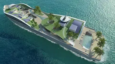 יאכטה קונספט בהשראת אי Island E - Motion