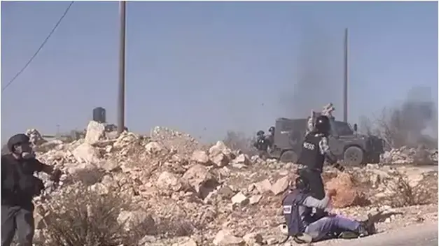 תיעוד של לוחמי מג"ב יורים על עיתונאים