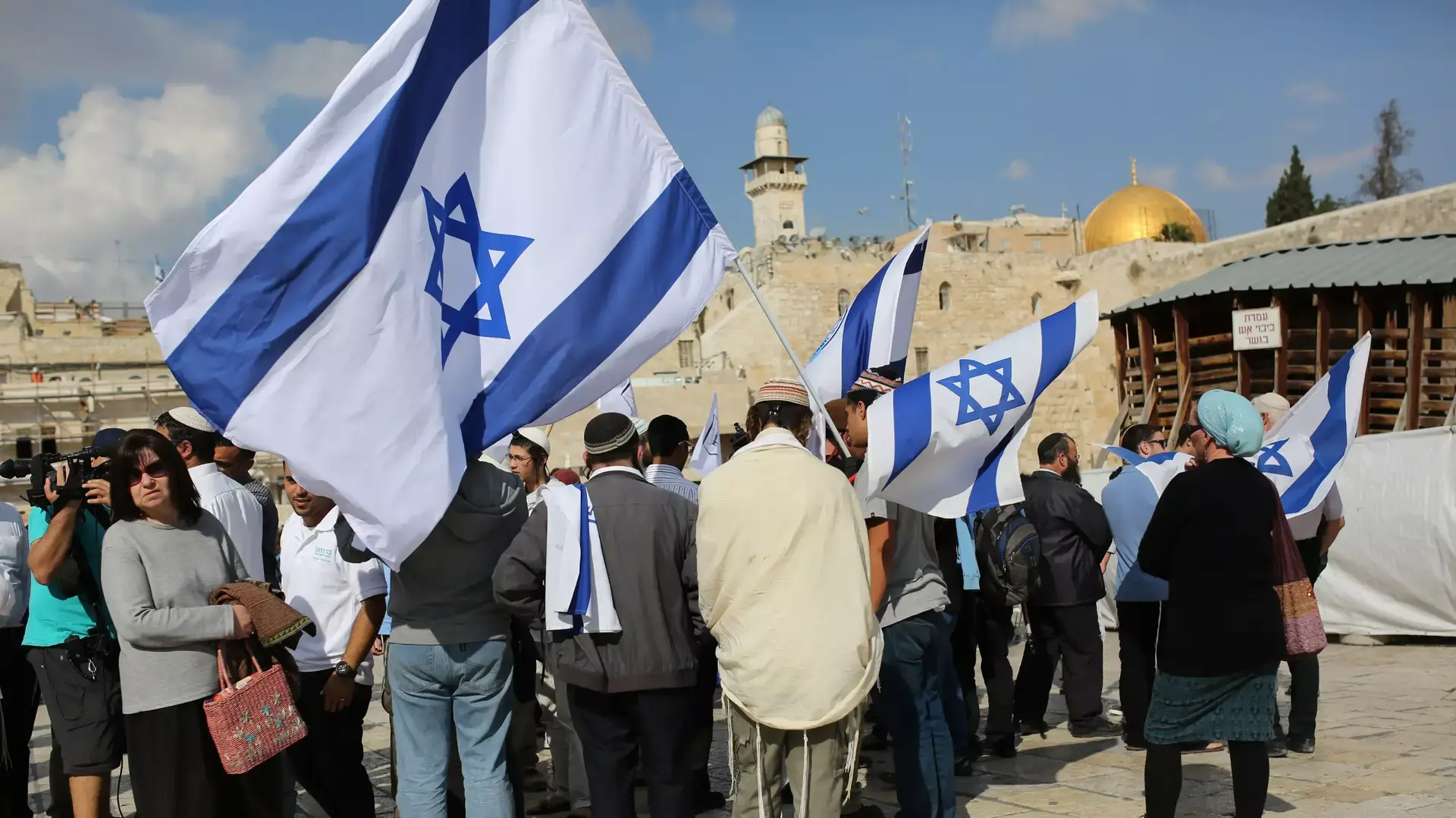 כוחות הביטחון מונעים ממפגינים להיכנס להר הבית, ירושלים