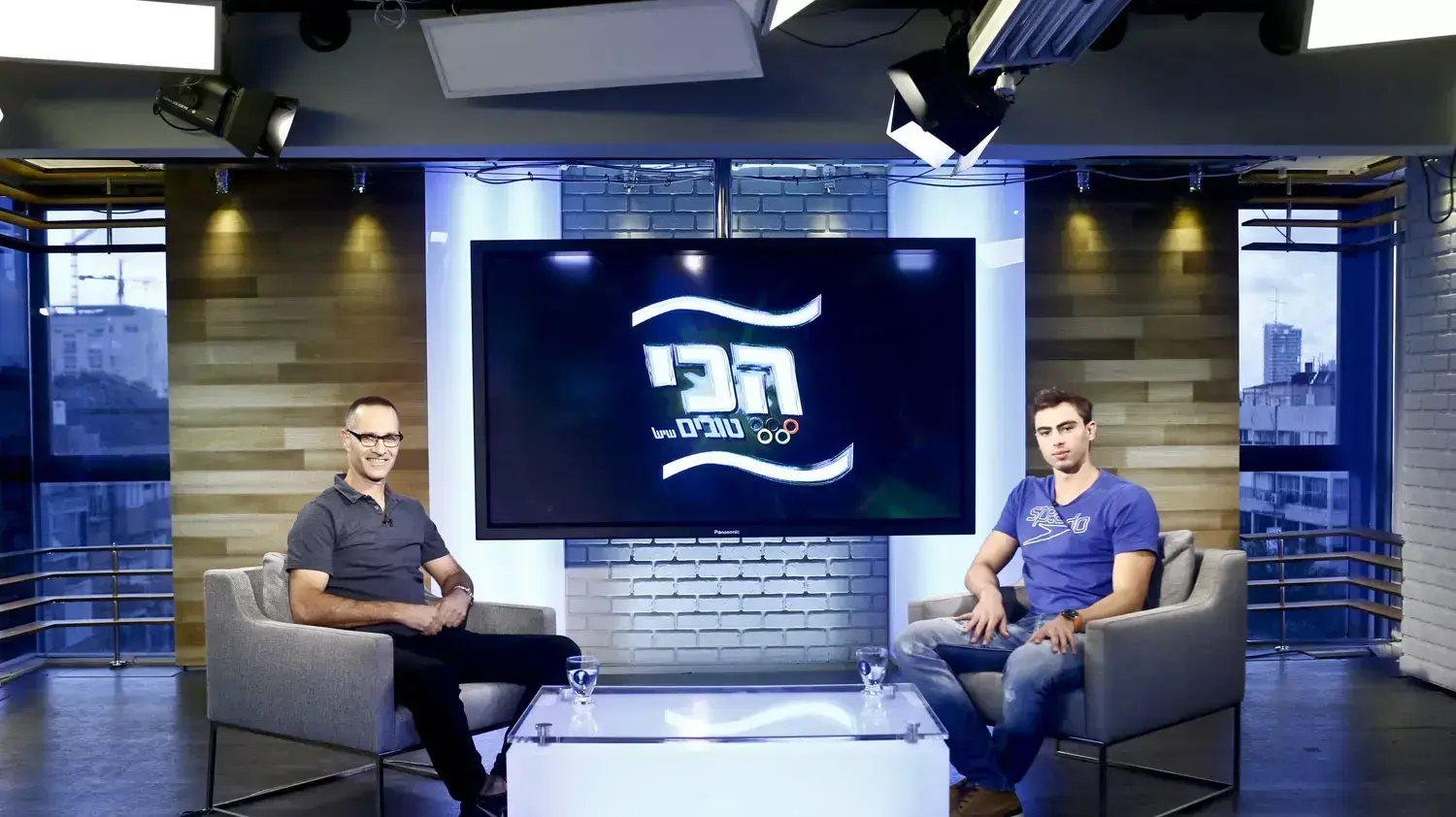 יעקב טומרקין עם רוגל נחום באולפן התכנית הכי טובים שיש
