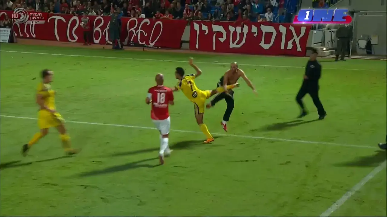 תקציר מכבי תל אביב הפועל תל אביב מהומה