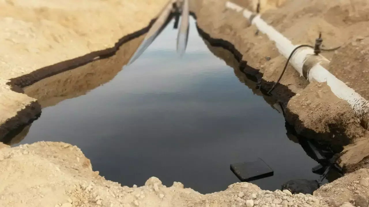דליפת הנפט ליד באר אורה, באזור כביש הערבה