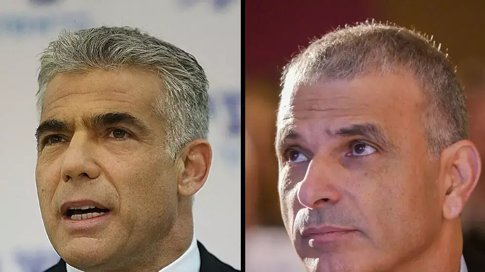 מפוצלת: יאיר לפיד ומשה כחלון
