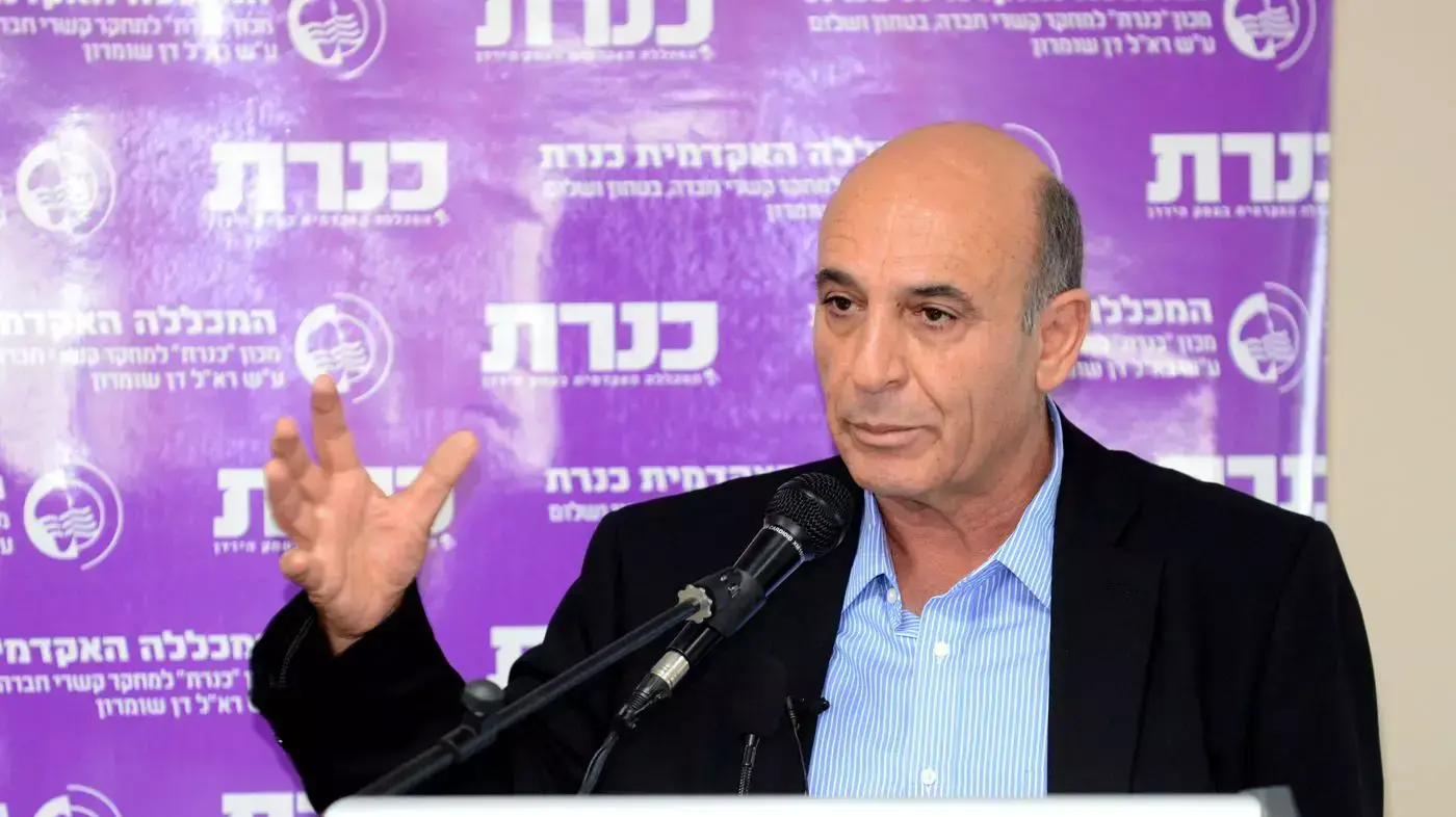 יו"ר מפלגת קדימה, שאול מופז, בנאום במכללה האקדמית כינרת