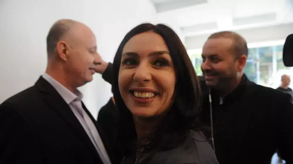 ח"כ מירי רגב מצביעה בפריימריז בליכוד, גני התערוכה
