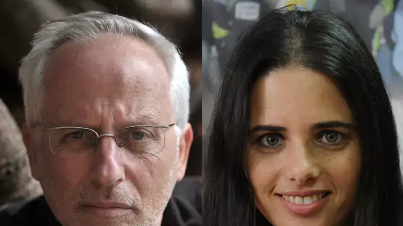 ח?כ איילת שקד והסופר והעיתונאי יגאל סרנה