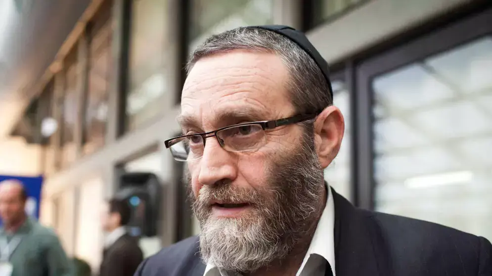 משה גפני מיהדות התורה  לאחר ההתייעצות בבית הנשיא, ינואר 2013