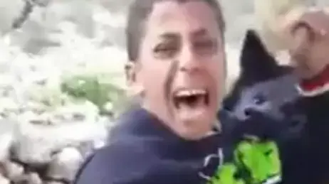 תיעוד: חיילי צה"ל משסים כלבים בנער פלסטיני