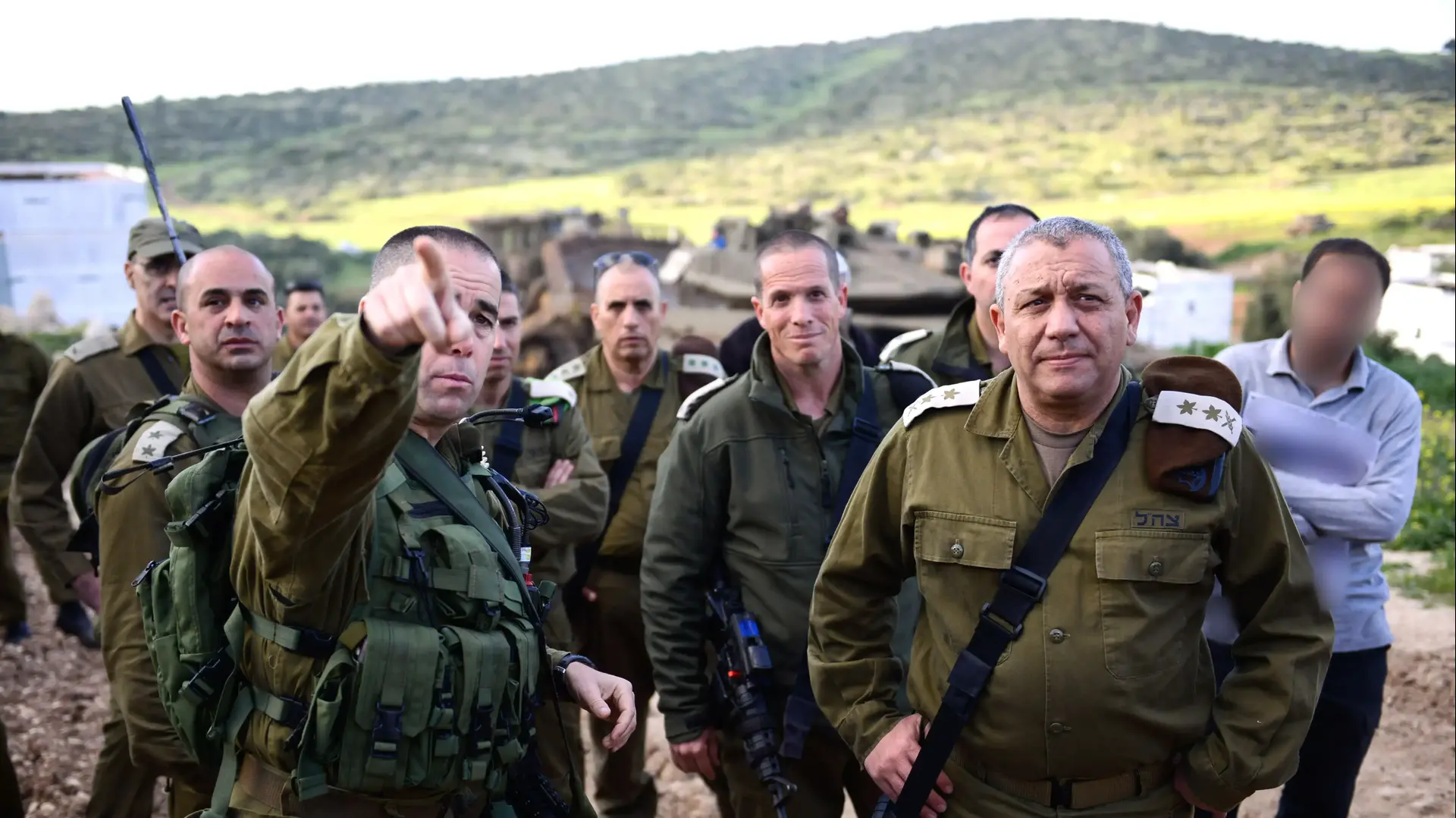 הרמטכ"ל היום באיו"ש במהלכו של התרגיל המטכ"לי.מרץ 2015