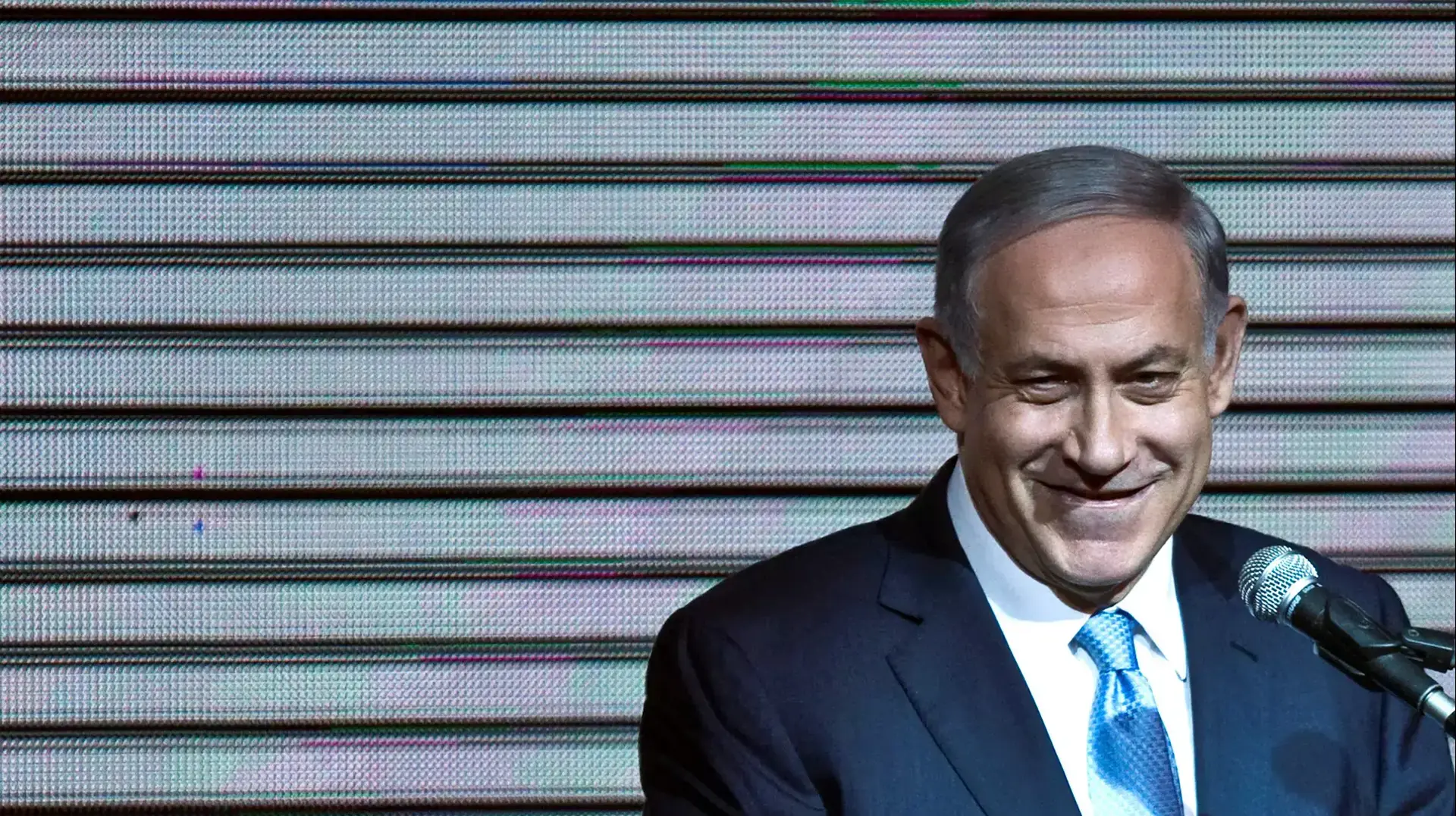 ראש הממשלה בנימין נתניהו ותומכי הליכוד בגני התערוכה בהכרזה על התוצאות, 17 במרץ 2015