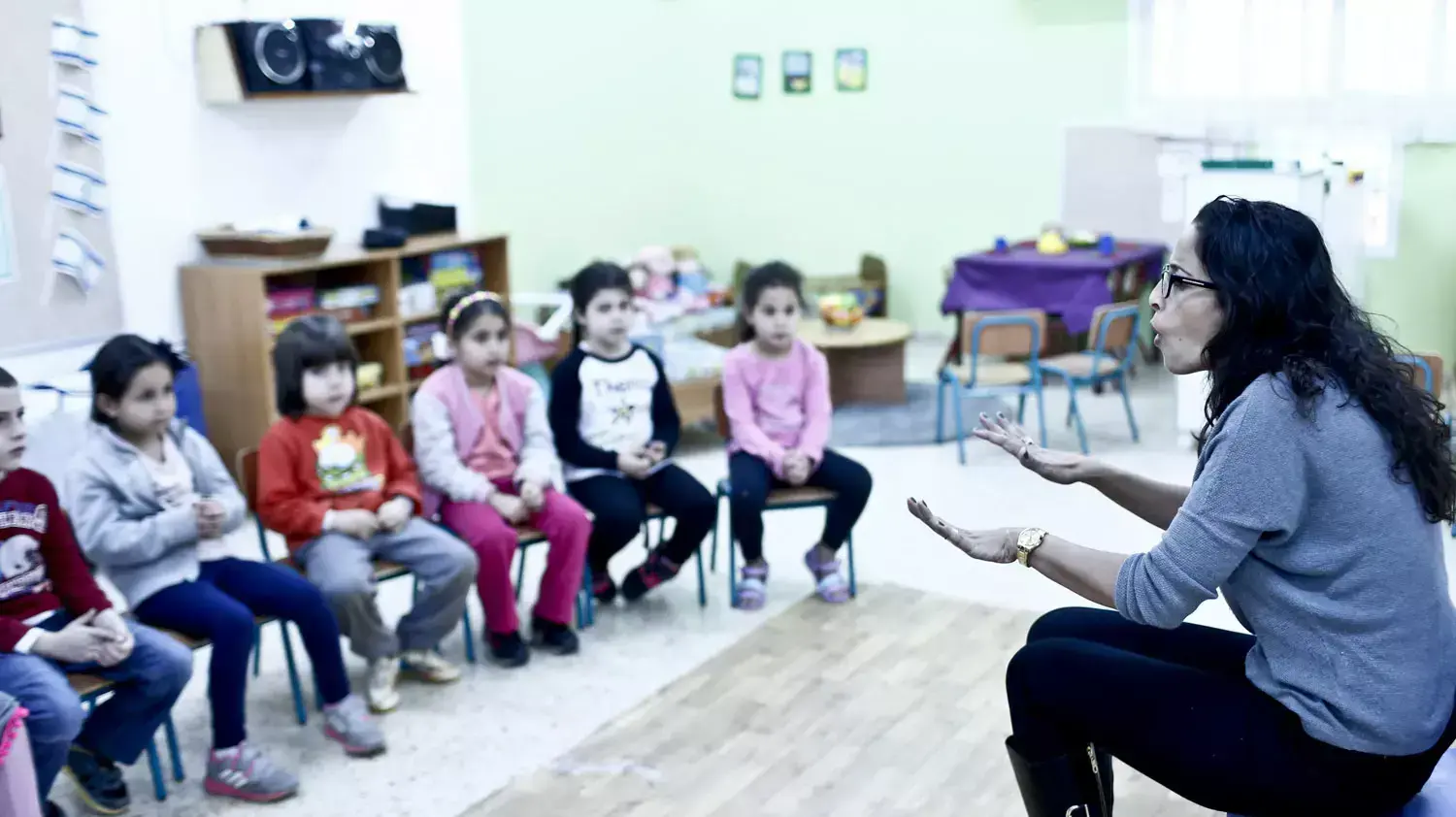 הכנה ליום השואה בגן ילדים "אמנון ותמר" ברמת גן, אפריל 2015