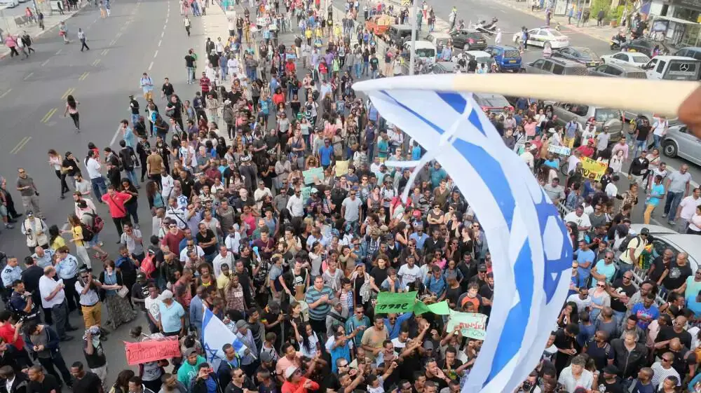 מחאת יוצאי אתיופיה, תל אביב, 03.05.2015