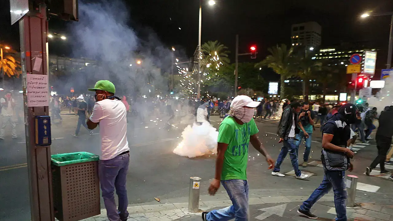 מחאת יוצאי אתיופיה, תל אביב, 03.05.2015