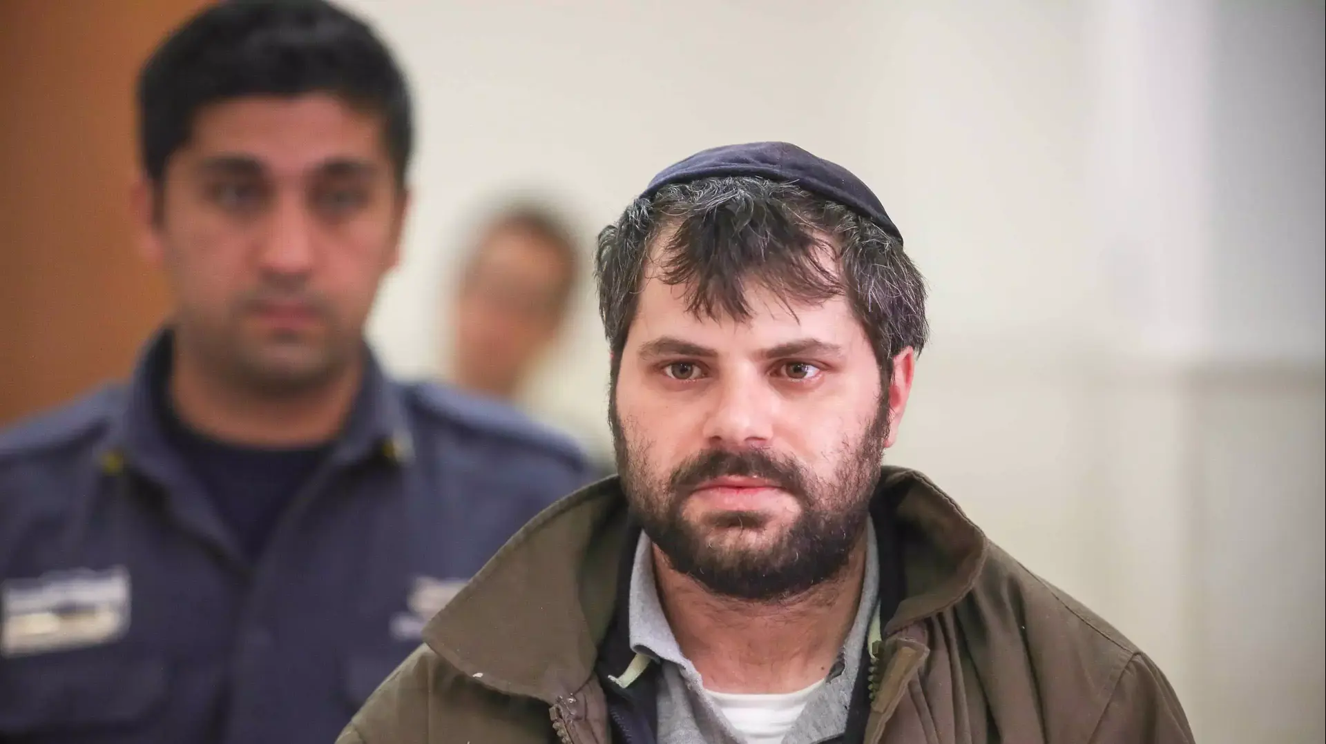הנאשם ברצח מוחמד אבו חדיר, יוסף חיים בן דוד, בבית המשפט החוזי בירושלים, יוני 2015