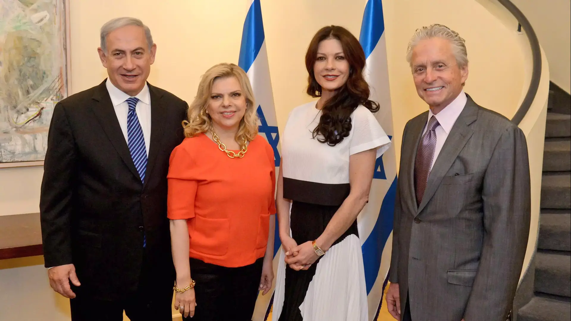 בנימין נתניהו, מייקל דאגלס