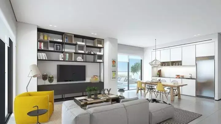 הדמיות של פנים דירות במגדל A+ (המגדל מעל האוניברסיטה)