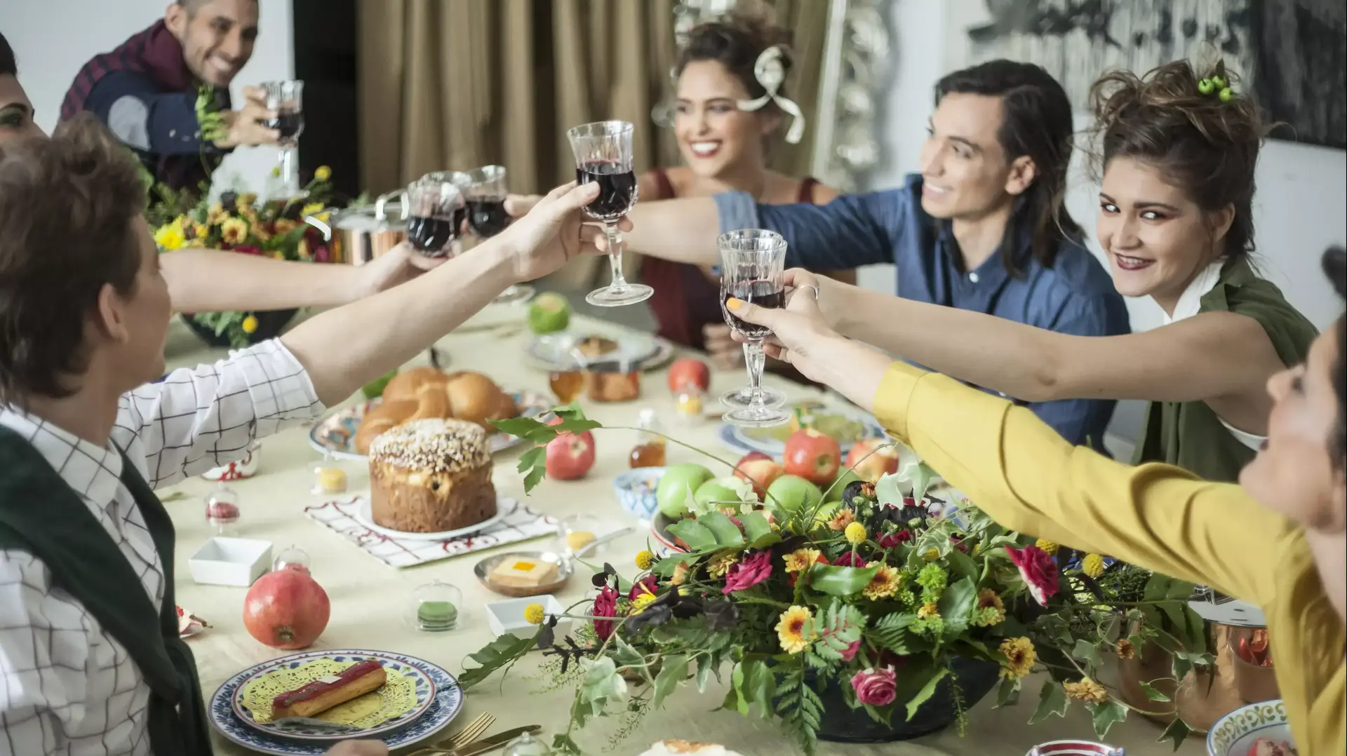 הפקת שולחן חג  ראש השנה, וואלה! בית ועיצוב