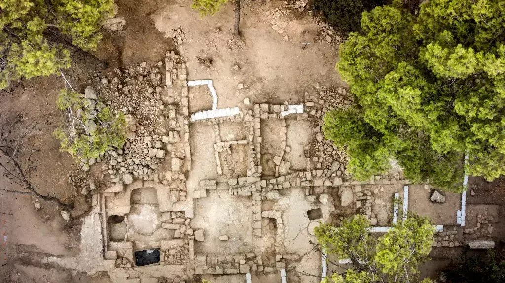 צילום אוירי אתר קברי המכבים