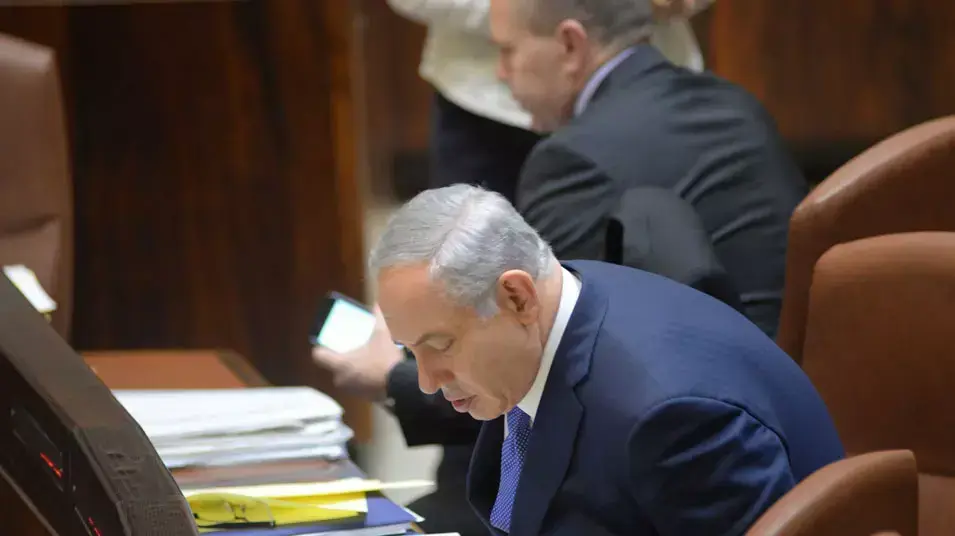 ישיבת הכנסת בדיוני תקציב המדינה. נובמבר 2015