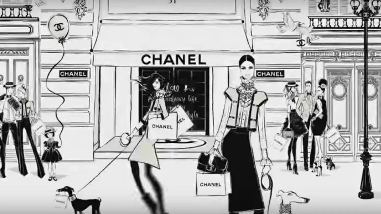 סרטון קידום של ספר האיורים על חיי קוקו שאנל: Coco Chanel: The Illustrated World of a Fashion Icon מאת מייגן הס