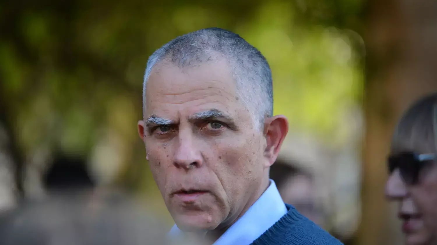 נוני מוזס בהלווית ז'קלין ליכטנשטיין. ינואר 2016