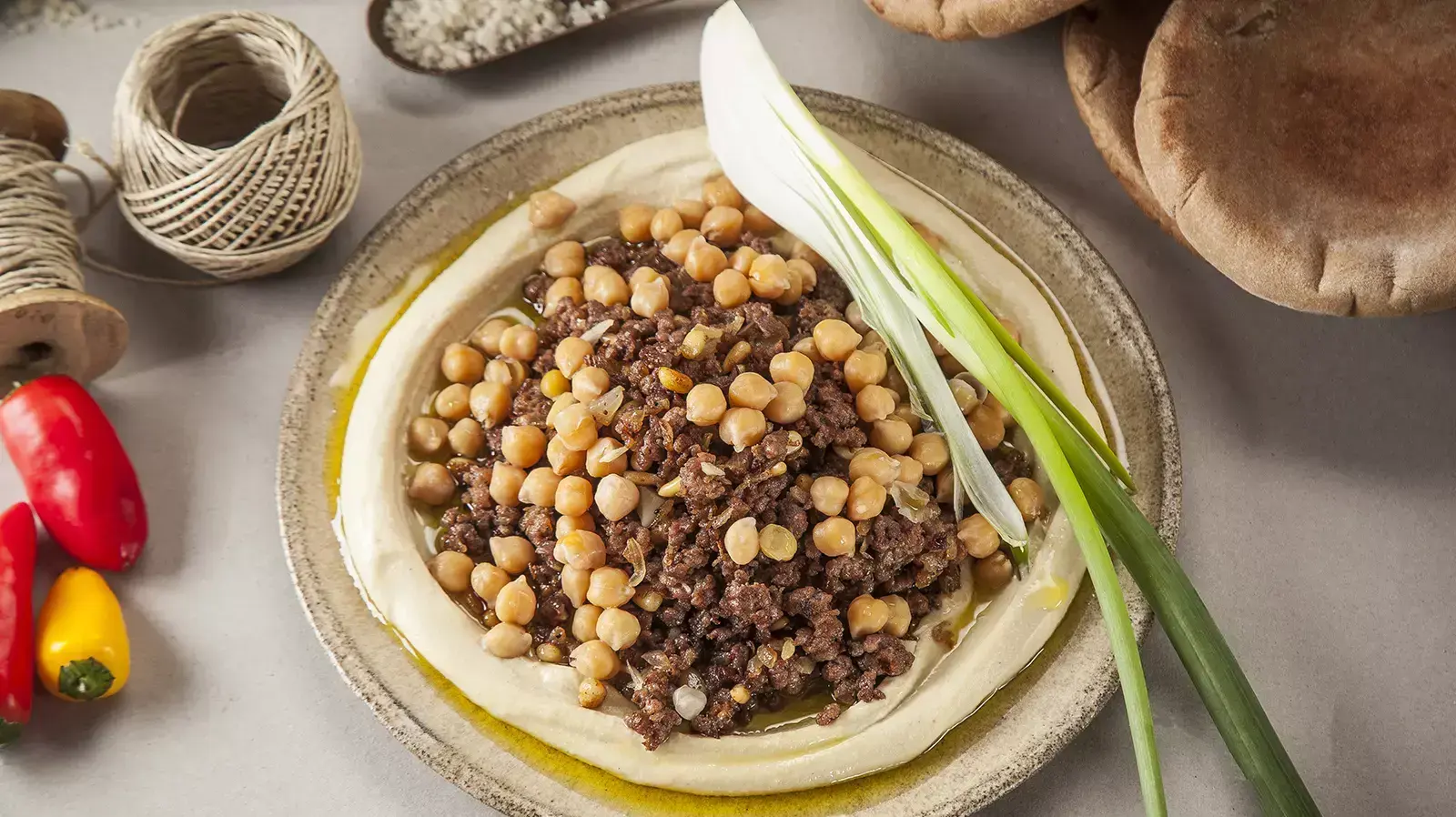 חומוס בשר