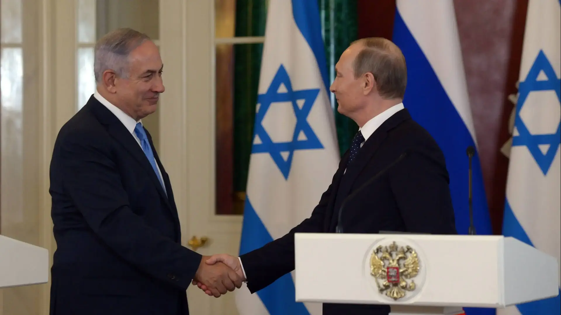 ראש הממשלה בנימין נתניהו ונשיא רוסיה ולדמיר פוטין, מוסקבה רוסיה. 7 ביוני 2016