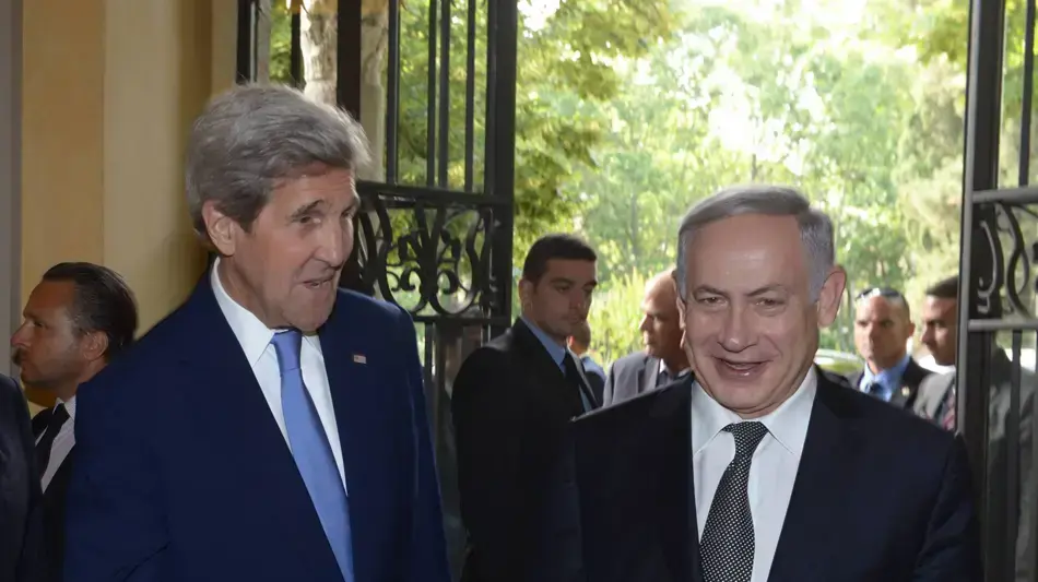 פגישת ראש הממשלה בנימין נתניהו עם מזכיר המדינה האמריקאי ג'ון קרי ברומא, איטליה