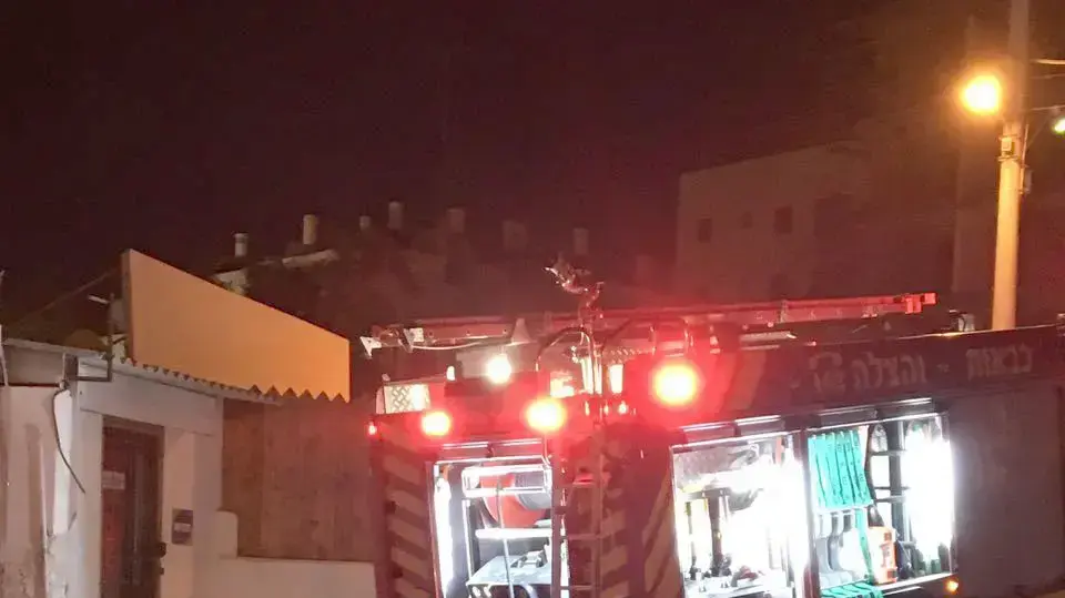 שריפה במסעדת "המחבוא של אדי", אילת. 30 ביולי 2016