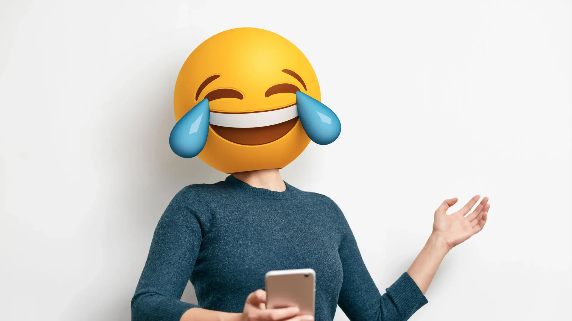 אימוג'י צוחק בוכה