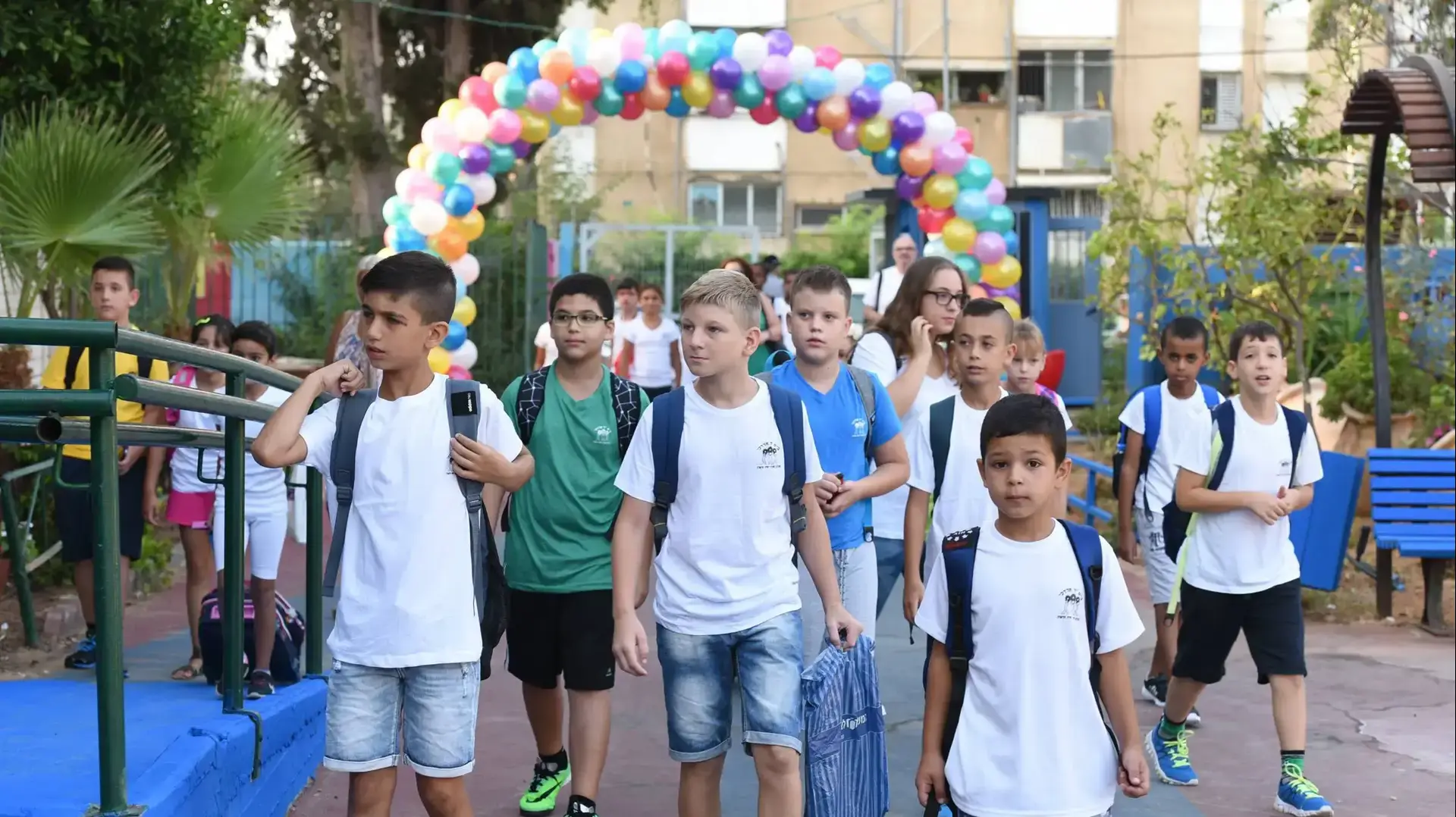 בית ספר יד מרדכי בבת ים  בוקר פתיחת שנת הלימודים תשע"ז