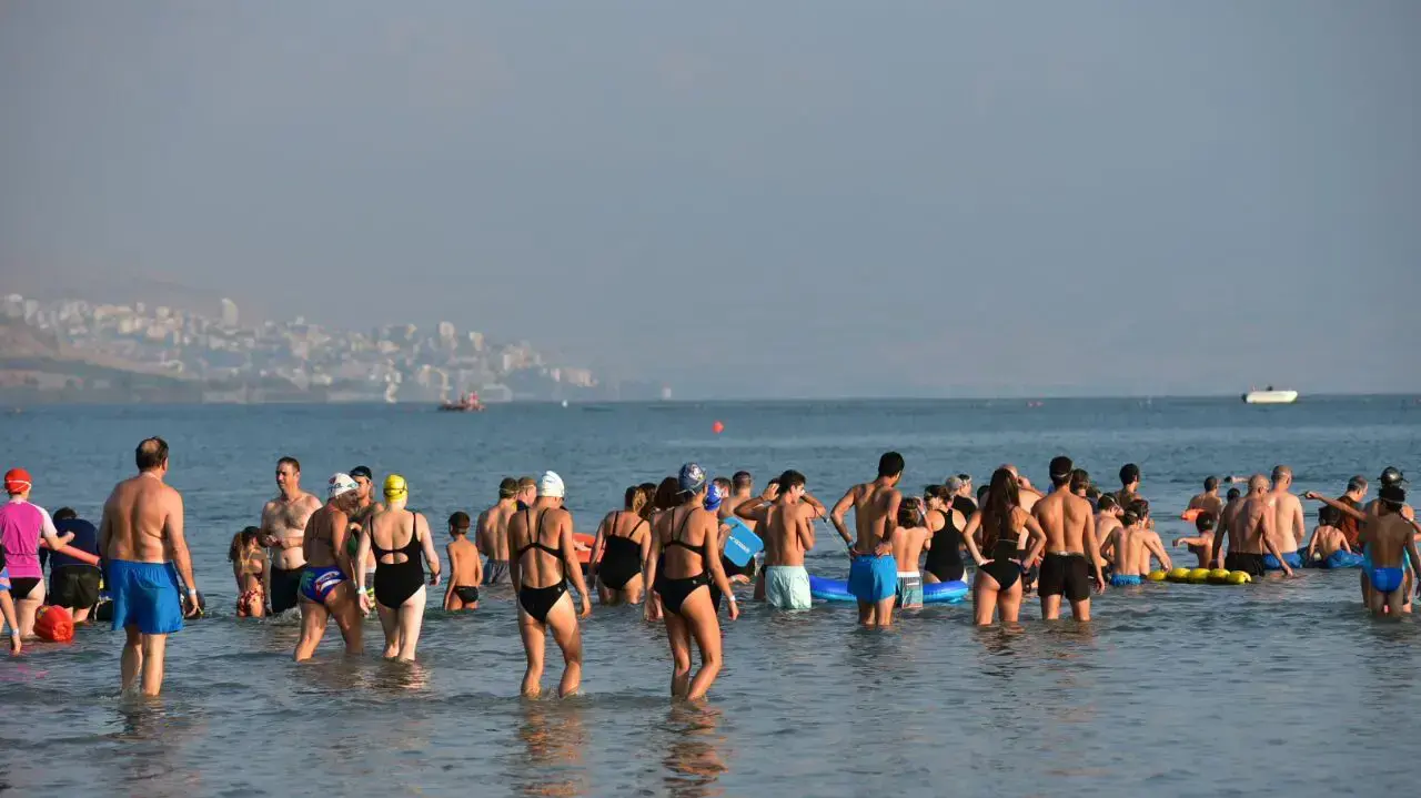 משתתפים בצליחת הכנרת ה-63, 17 בספטמבר 2016
