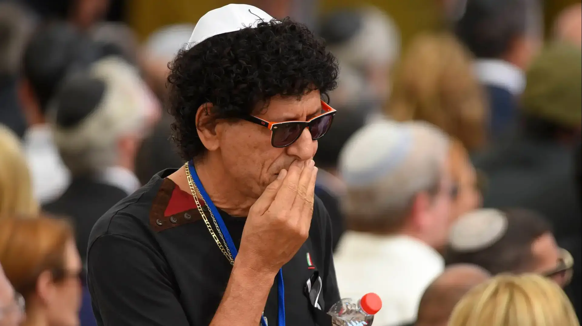 ניסים גרמה בהלוויתו של שמעון פרס, הר הרצל, ירושלים. ספטמבר 2016